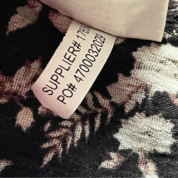 Denim & Supply Ralph Lauren Contrast Floral Lace Top Blouse Brown  Tan Sz M - Picture 5 of 13